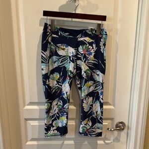 The Limited Blue Leggings Stretchy Capri Vibrant